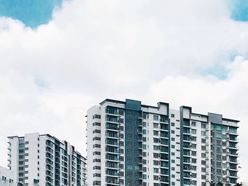 Low angle view of buildings against sky