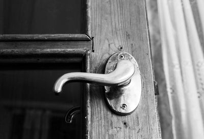 Close-up of closed door