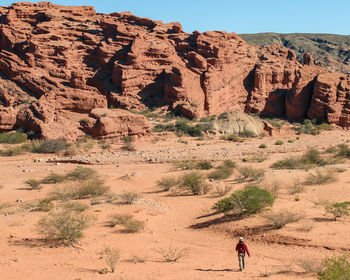 Rock formations in desert