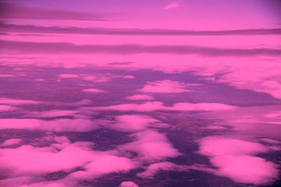 Low angle view of clouds in sky during sunset