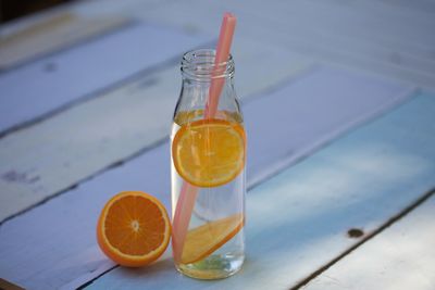 Close-up of cocktail in glass