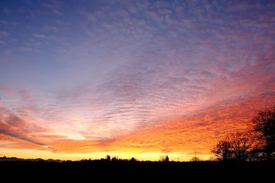 Scenic view of sky during sunset