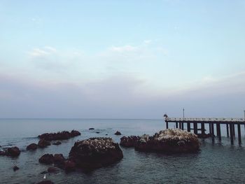 Scenic view of sea against sky