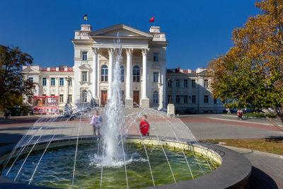 Fountain in park