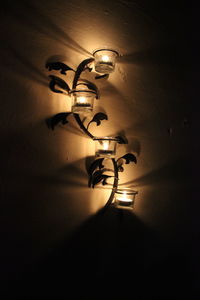 Close-up of illuminated light bulb