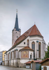 Low angle view of building against sky