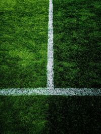 Full frame shot of soccer field