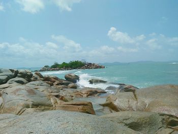 Scenic view of sea against sky