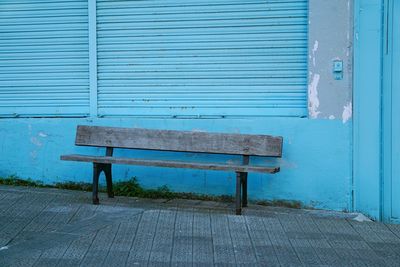 Bench in the street