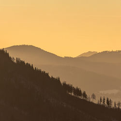 Mountains on sunset 