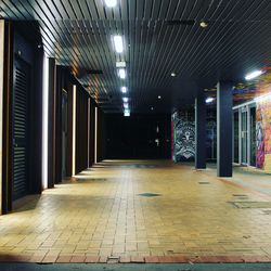 Empty corridor of building