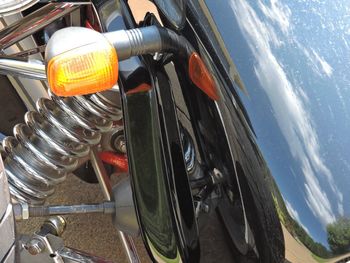 High angle view of vintage car