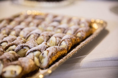 Close-up of dessert in plate