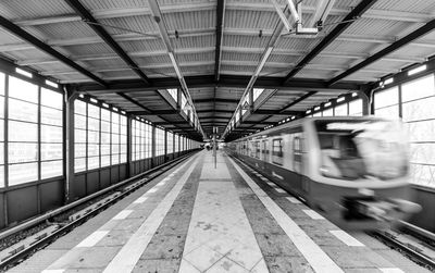 Railroad station platform