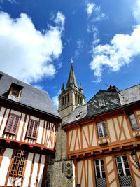 Low angle view of building against sky