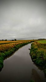 Scenic view of river against sky