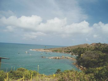 Scenic view of sea against sky