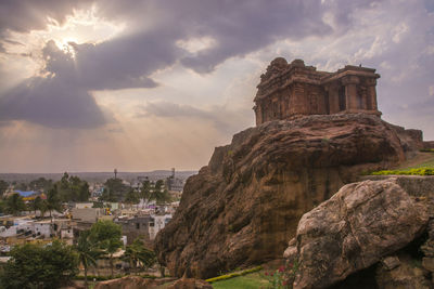 Panoramic view of historic building against sky