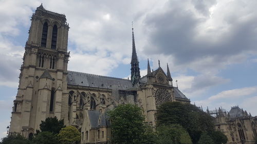 Low angle view of historical building against sky