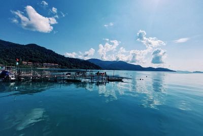 Scenic view of sea against sky