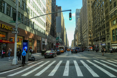 View of city street