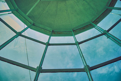 Low angle view of skylight