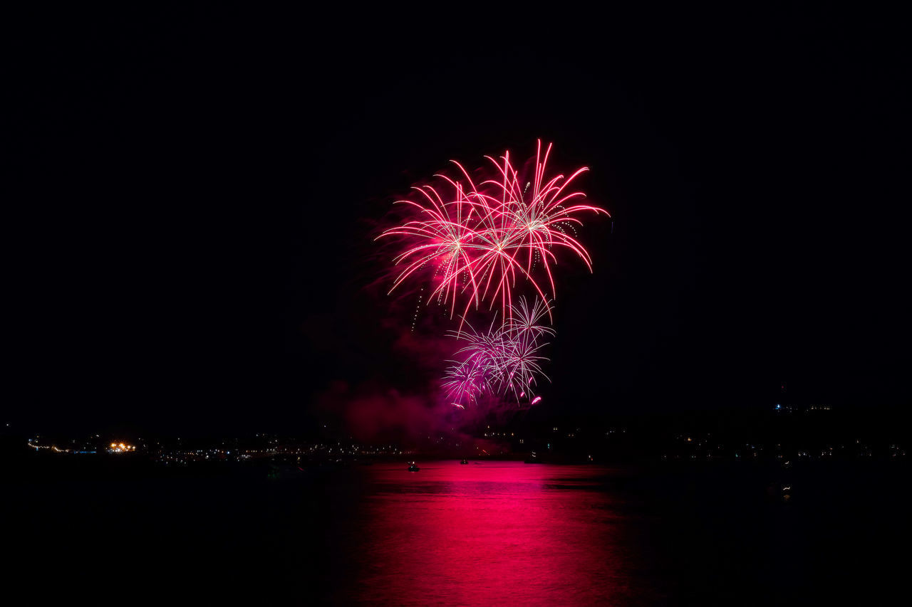 FIREWORKS DISPLAY AT NIGHT