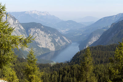 Panorama of königssee lake, berchtesgaden national park in autumn