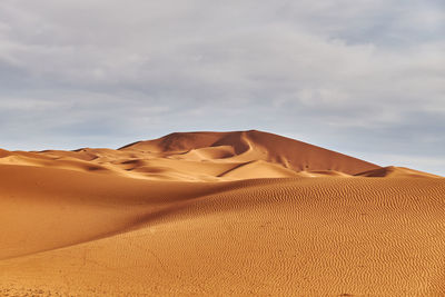 Scenic view of desert against sky