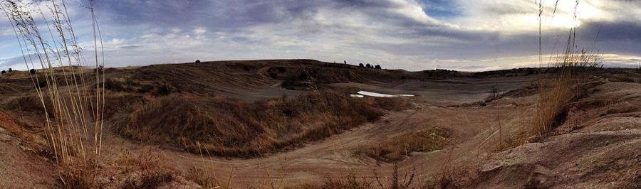 Panoramic view of landscape against sky