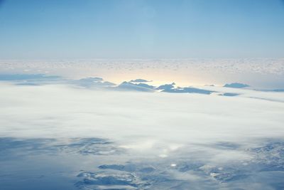 Aerial view of cloudscape against sky