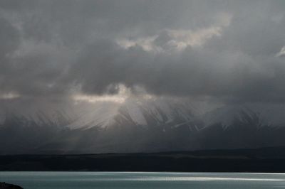 Storm clouds over mountain