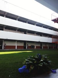 View of building against cloudy sky