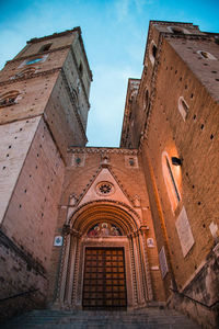 Low angle view of historical building against sky