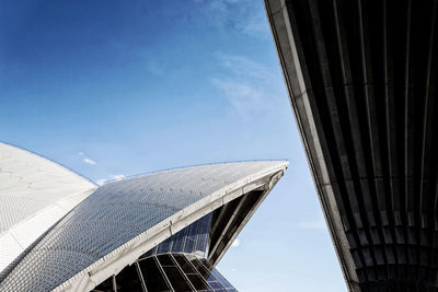 Low angle view of buildings against sky