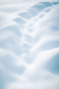 Full frame shot of snow covered land