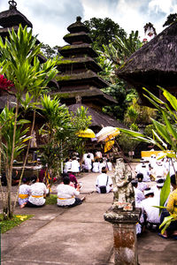 View of buddha statue in temple