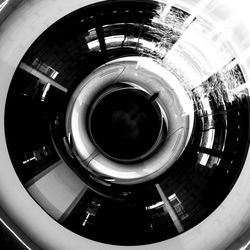 Low angle view of spiral staircase