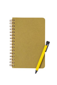 Low angle view of yellow paper against white background