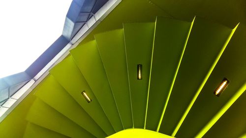 Low angle view of modern building against sky