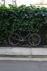Bicycle parked on bicycle