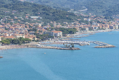 Aerial view of diano marina