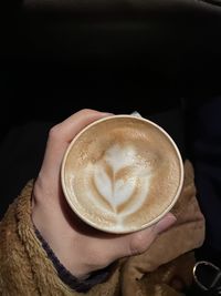 Coffee cup of cappuccino
