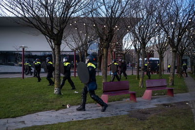 People in park