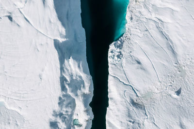 Water seen through glacier