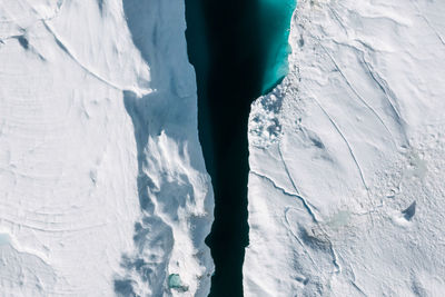 Full frame shot of frozen landscape