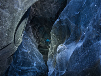 Full frame shot of frozen rock