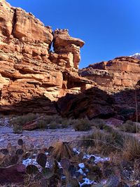 View of rock formations