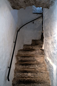 Low angle view of staircase in building