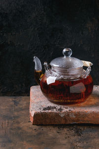 Close-up of tea on table